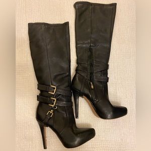 Black leather Sam Edelman Knee high boots Size 6.5